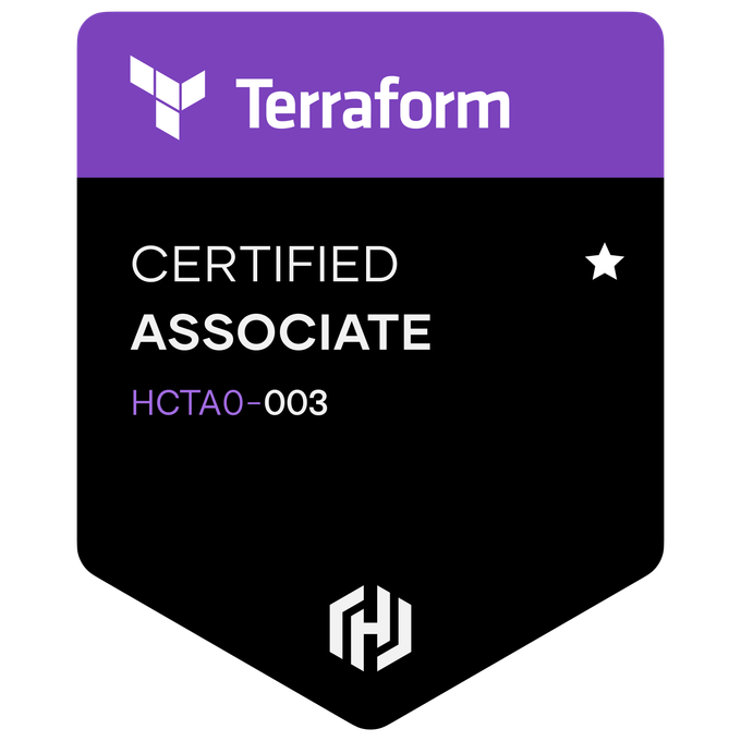 HashiCorp Terraform Certification Badge